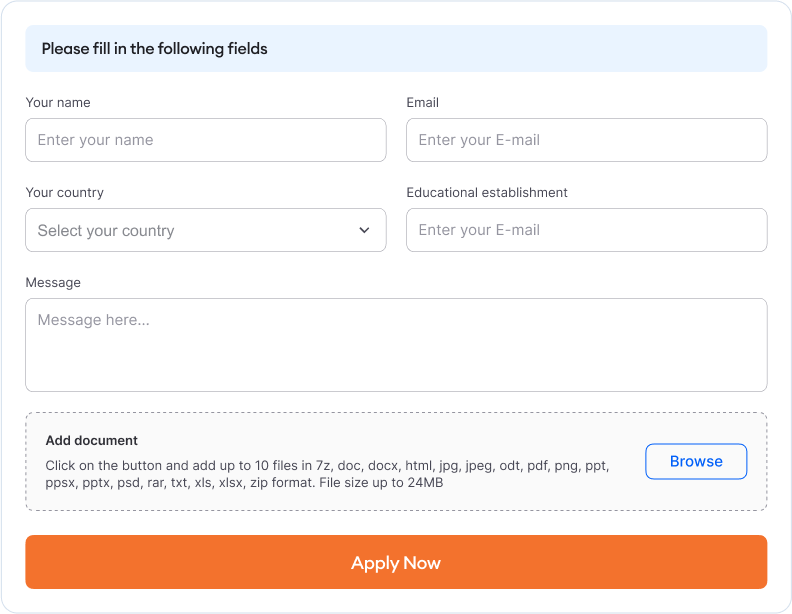 application form